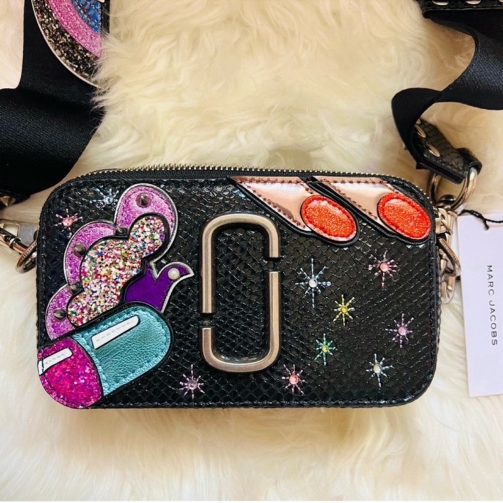 New! MARC JACOBS Snapshot Pill Embellished Crossbody Camera Bag Limited Edition - Picture 8 of 16